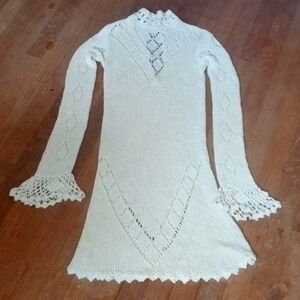 Crochet 1970's Helga Howie Mini Dress